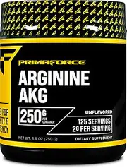 PrimaForce AAKG Arginine Alpha-Ketoglutarate Supplement Powder - Unflavoured, 250g