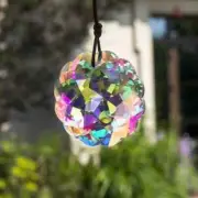 Crystal Suncatcher Mandala Prism Glass Pendant Feng Shui Ornament Chandelier DIY
