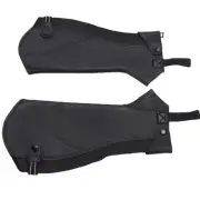 1 Pair Horse Riding Half Chaps Stylish Comfortable Cow Leather Zip Up XX