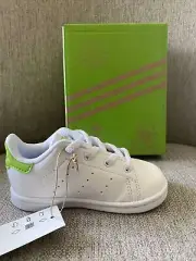 NIB Adidas Originals Stan Smith EL I Shoes Baby Size 7K Kermit Primegreen