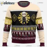 Chibi Christmas Tengen Uzui Demon Slayer Ugly Christmas Sweater SI11CKCO