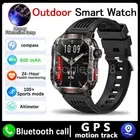Smart Watch Flash Light Compass 2.01 Inch Touch Screen Waterproof Sport Watch CN
