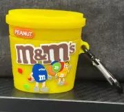 Peanut M&M Chocolate Candy Apple AirPods 1/2 Protective Rubber Case