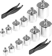 VILLFUL 12pcs 200g Class Calibration Weights Balance Weight Set Chromium Plating Random Color