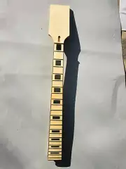New guitar neck 25.5inch 22fret Maple Fretboard Paddle head Block