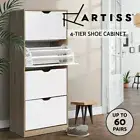 60 Pairs Shoe Cabinet Shoes Storage Rack Shoe Organisers 4 compartments 12 shelf