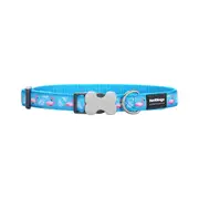 Dog Collar by Red Dingo Style Flamingo Turquoise
