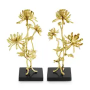 Michael Aram Dahlia Tall Candleholders, Set of 2