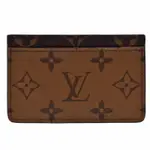 LV LOUIS VUITTON路易威登 M69161 經典MONOGRAM REVERSE帆布印花卡片夾