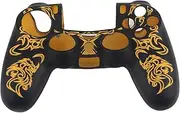 SustVita Silicone Cover for Controller, Blue, Comfortable Grip with Anti - Slip Features, Nice Dust & Scratch Buckler (Black Yellow)