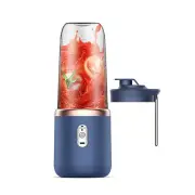 Portable USB Smoothie Blender Cup With 6 Blades 400ml Wireless Mini Charging Fruit Juicer And Food Blender With Ice Crus