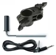 Surge 1.5 Inch Drum Rack Clamp L-Rod Silverline Audio 10ft Trigger Cable Bundle