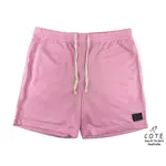 【L-2XL】男柔軟舒適滿版綁帶男膝上短褲_PINK【COTE_CREW OF THE EARTH】