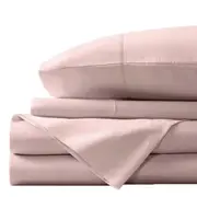 Bas Phillips Bamboo & Cotton 400TC Blend Sheet Set - BLUSH