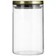 【Premier】Freska玻璃密封罐 金950ml(保鮮罐 咖啡罐 收納罐 零食罐 儲物罐)