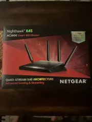 Netgear Nighthawk X4S Smart WiFi Router Black AC2600 Mbps Wireless Dual-Band