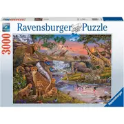 3000pc Ravensburger Animal Kingdom Family Jigsaw Puzzle Interactive Play Toy