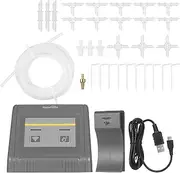 WiFi Programmable Watering Timer Intelligent Irrigation Controller Automatic Watering System with Drippers Tubing Barb Fittings for Home Garden Balcony Greenhouse