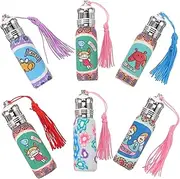 VICASKY 6 pcs Refillable Perfume Bottles Small Roller Bottles for Travel Essential Oil Dispenser Durable Leak Design Portable Perfume Containers Random Colors Random Color