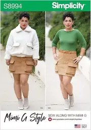 Simplicity 8994 Mimi G Jacket, Skirt & Knit Top Misses' Size 16-24 Pattern Uncut