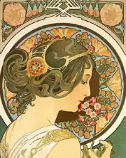 Primrose By Alphonse Mucha Painting Art Artwork Paint By Numbers Kit DIY Decor