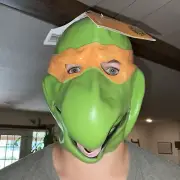 RUBIES TEENAGE MUTANT NINJA TURTLES -MICHELANGELO FULL SIZE RUBBER MASK RN#66360