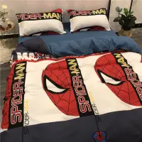 在飛比找露天拍賣優惠-超級英雄卡通蜘蛛人床上用品學生宿舍家用被套四件套床單床品套件