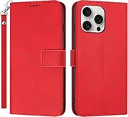 Compatible with Oppo A78 4G Cover,Compatible with Oppo A78 4G Magnetic Closure Flip Stand Case Red