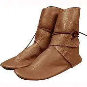 Medieval Renaissance Shoes Knee High Boots Flat Jazz Boots Ren Faire Pirate Viking Crusader Men's Celtic Pirate Halloween Masquerade Party Evening LARP Ren Fa