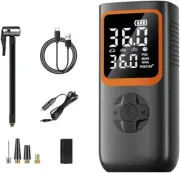 Car Tyre Inflator Portable Air Compressor Cordless or DC12V 2X Fast Portable ...