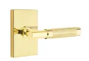 Emtek Select Dummy, Rectangular Rosette, T-Bar Stem, Knurled Handle US3NL