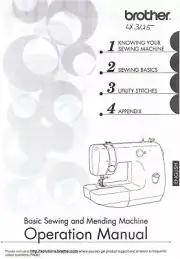 Brother LX3125 Sewing Machine Users Guide Owners Instruction Manual Book How To