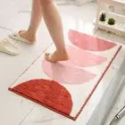Door Mat Damp-proof Decorative Rectangle Thicken Floor Rug Easy to Clean