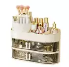 Multiple Layer Plastic Make up Case Organizer Storage Box With Brush Holder