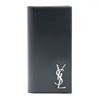 在飛比找Yahoo!奇摩拍賣優惠-SAINT LAURENT YSL 男款經典銀色YSL字體長