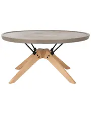 Safavieh Bryson Indoor/Outdoor Modern Concrete Round 14.57in Coffee Table