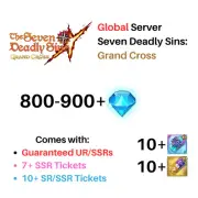 Seven Deadly Sins Grand Cross, 7DS, GLOBAL, 800+ gems, Random URs, Unlinked