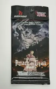 1x Booster Pack Sealed Weiss Schwarz Attack on Titan Final Season TCG