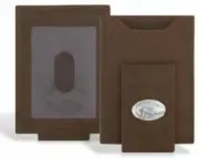 ZEP-PRO REDFISH RED FISH Leather Card Holder Money Clip Front Pocket Wallet
