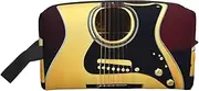 [FSCEV] Note Guitar Storage Bag Toiletry Bag Travel Bag Cute Cosmetic Bag Makeup Accessories, White, One Size