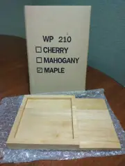 Maple Wood 2 Tier Tray Desk Top Display 8" x 5 1/8" NIB