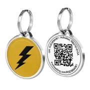 Pet Dwelling Empower QR Code Pet Tag: Instant Online Profile Access & Scan Alert