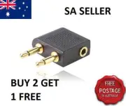 Airplane Airline Headphone Travel Adapter Audio Jack Plug Earphone AU SA Seller