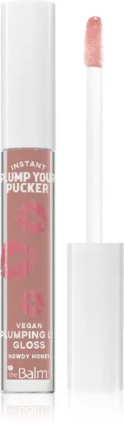 theBalm Plump Your Pucker Volumizing Lip Gloss Color Howdy Honey 2.7ml