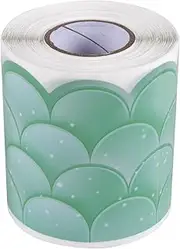 Atelierate 20M Ombre Green Scallops Bulletin Board Borders Rainbow Straight Borders Classroom or Home School Decoration