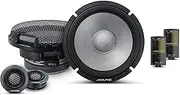 Alpine R2-S65C 6.5" R-Series High-Resolution 2-Way Component Speaker Set, Pair