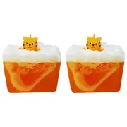 2PK Bomb Cosmetics Purrfect Scented Bath Soap Slice w/ Toy Shower Fragrance Bar