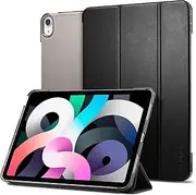 SPIGEN Smart Fold for iPad Air 11 Inch Case M3/M2 (2025/2024), iPad Air 5/4 Case (2022/2020 5th/4th) with Auto Wake Sleep Functions, Soft PU Leather Stand Slim Protective Cover - Black