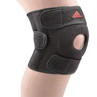 在飛比找Yahoo奇摩購物中心優惠-adidas 護具 Knee Support 黑 運動護膝 
