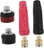 4pcs Welding Cable Quick Connector Replacement Kit Welding Cable Connector Socket Set Corrosion-resistant for Welding Torch